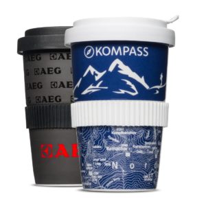 Original Coffee to Go Becher aus Porzellan mit kratzfestem Druck