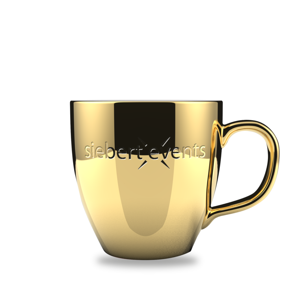 Form 152 kleine Jumbotasse M Siebert Events Nanometall Gold