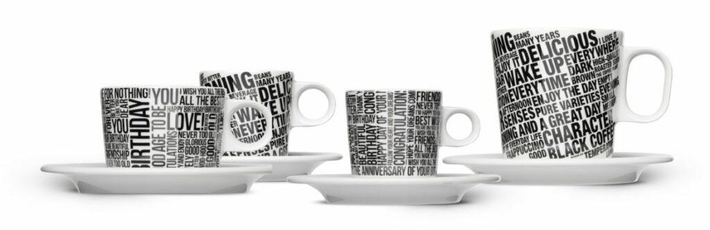 Gastronomie Kaffee Tassen-Set-bedruckt