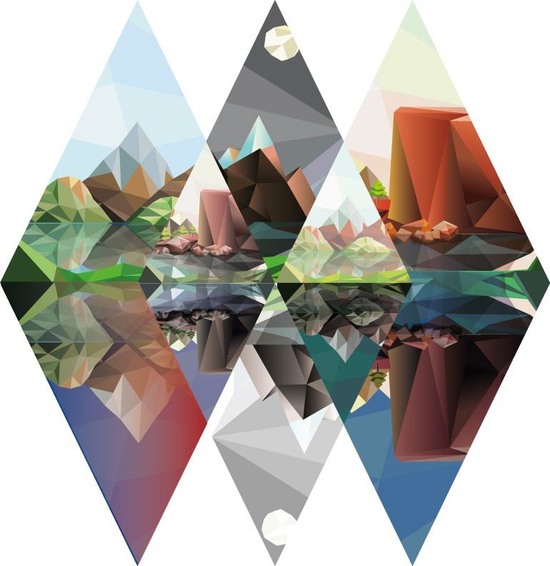 Polygon Landschaft