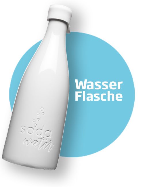 Wasserflasche aus Porzellan - B2B von Mahlwerck