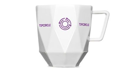 Besondere Tasse mit Logodruck und Polygon - Mahlwerck Porzellan