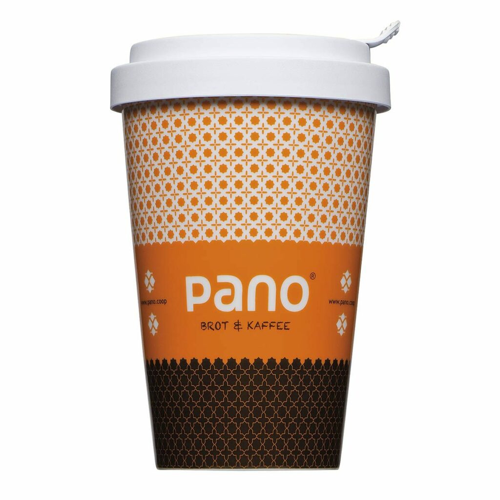 Bedruckter Thermo Coffee to Go Becher mit Firmenlogo - Mahlwerck Porzellan