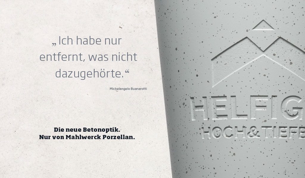 Tassen & Becher mit Gravur in Stein- oder Beton-Optik - für kraftvolle Marken