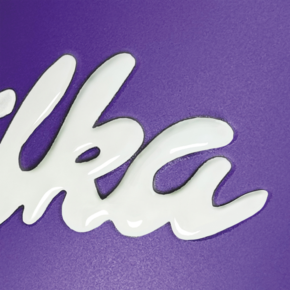 Milka Tasse mit Relief Druck